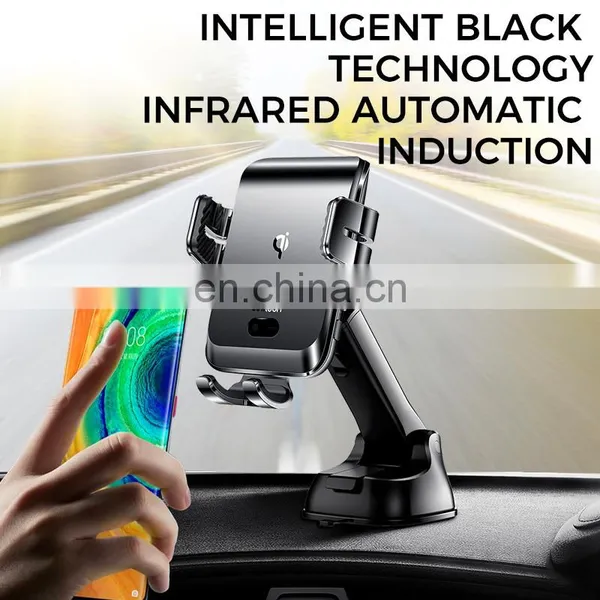 Joyroom Automatic Infrared Induction Dashboard Car Holder for Phone 15W qi Wireless Charging Car Phone Holders photo-3