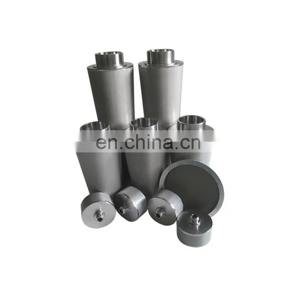 Cylindrical 304 316 Stainless Steel Wire Mesh Powder Sintered Filter Element photo-2