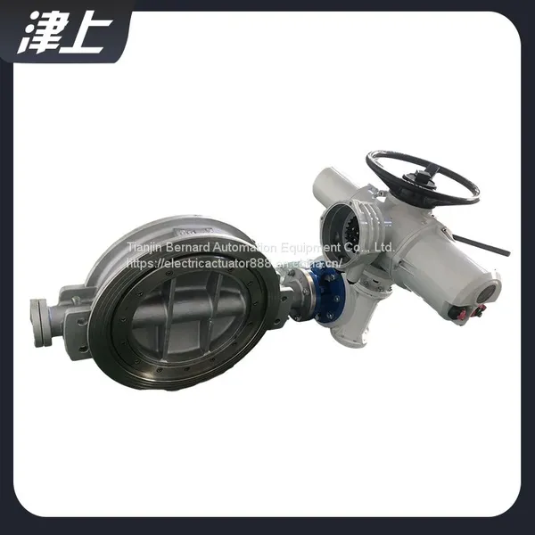 Angular Stroke Electric Actuator DN500 Hard Seal Electric Butterfly Valve Actuator photo-3