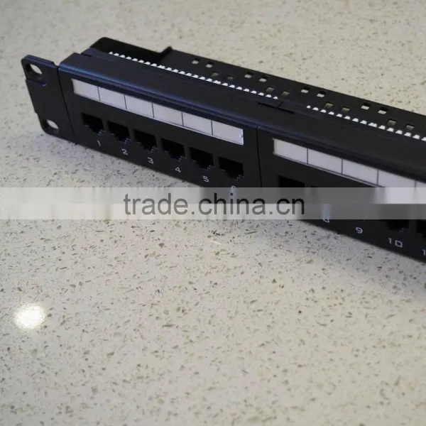 Short Delivery 1U Patch Panel RJ45 UTP 8P8C Network 24 Ports photo-2