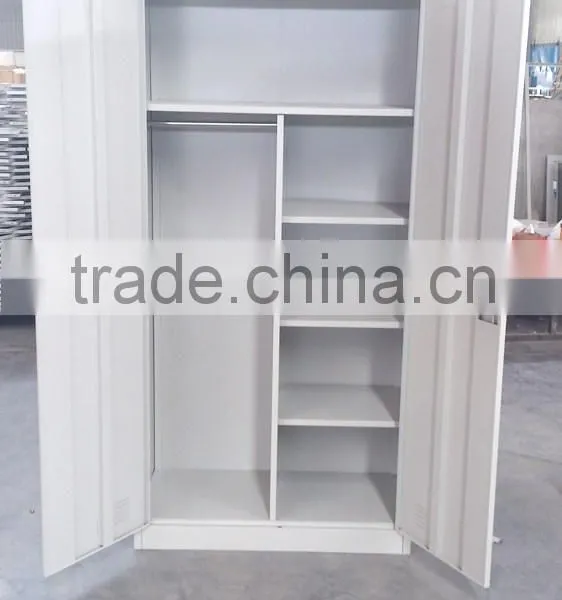 Factory Price 2 Door Steel Locker Wardrobe/Metal Wardrobe Locker