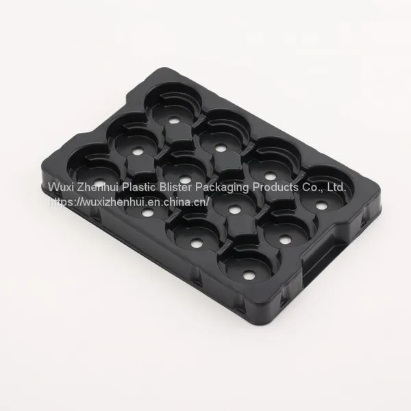 Black ABS Thermoformed Plastic Blister Trays Plastic Packaging Clamshells photo-2