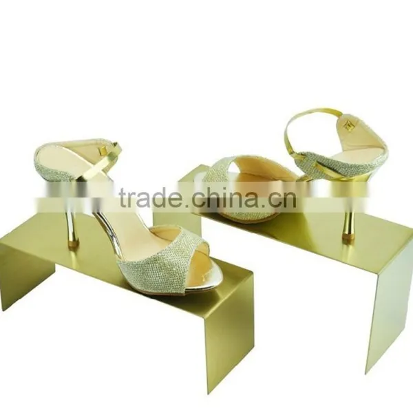 Gold Shoe Display Metal Shoe Riser Stand Shoe Stand Sandal Riser Sandal Display photo-5