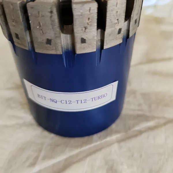 Impregnated Crown NQ HQ, Turbo Face, Matrix 12mm, Impreg Diamond Core Bit for Hard Rock Core Drilling photo-2
