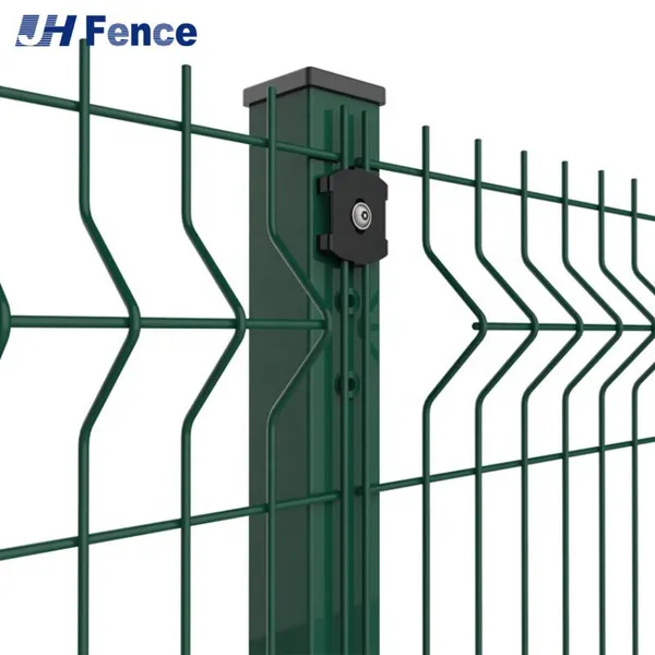 Cheap Control Panel Welding Curved Clear View Outdoor Iron Pvc Coated Mesh Fence