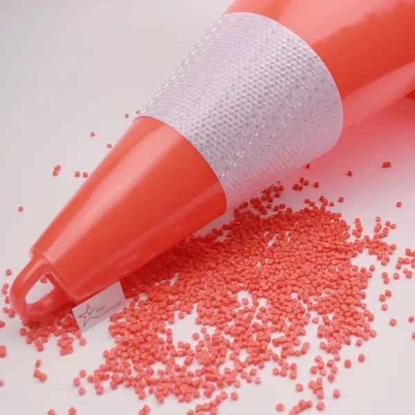Orange/Black Color Starpvc Brand PVC Injection Traffic Cone Granules Compound photo-3
