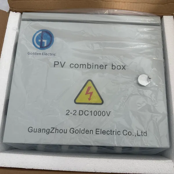 2 In 2 Out 1000V PV Combiner Box DC1000V, IP65 Outdoor Solar PV Junction Box 32A Solar Photovoltaic Combiner Box for Solar Power System photo-2