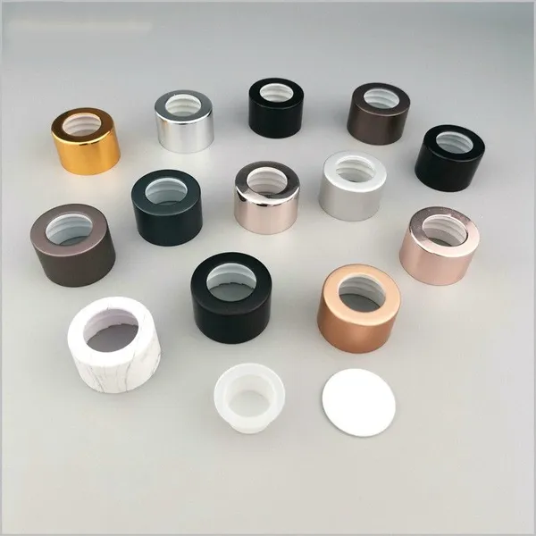 Aromatherapy Diffuser Bottle Aluminum Cover Glass Reed Diffuser Bottle Plastic Plug Home Fragrance Glass Bottle Cap