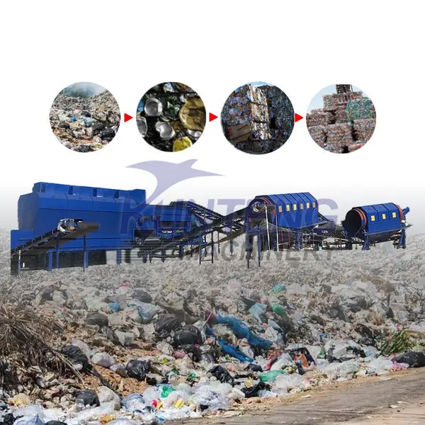 Commercial Waste Disposer Sorting of Waste Waste Processing Machine Trash Recycling Plant EPC