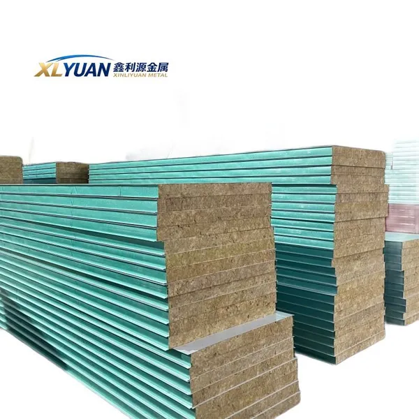 Sound Absorbing Rock Wool Sandwich Panel for Gymnasium and Exhibition Hall Acoustic Noise Control
