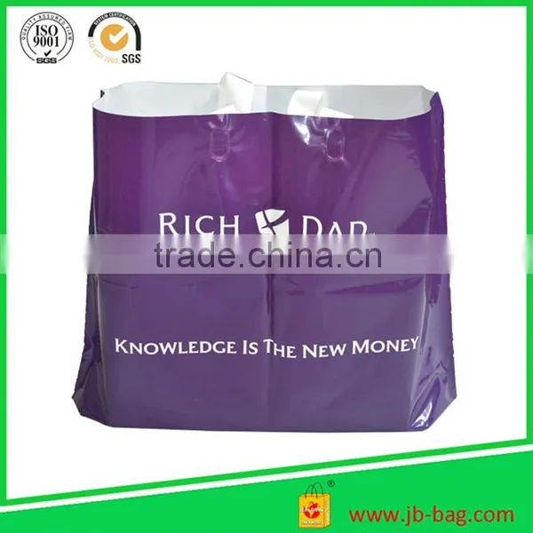 Clear Polythene Shopping Bags With Your Own Logo Printed photo-2