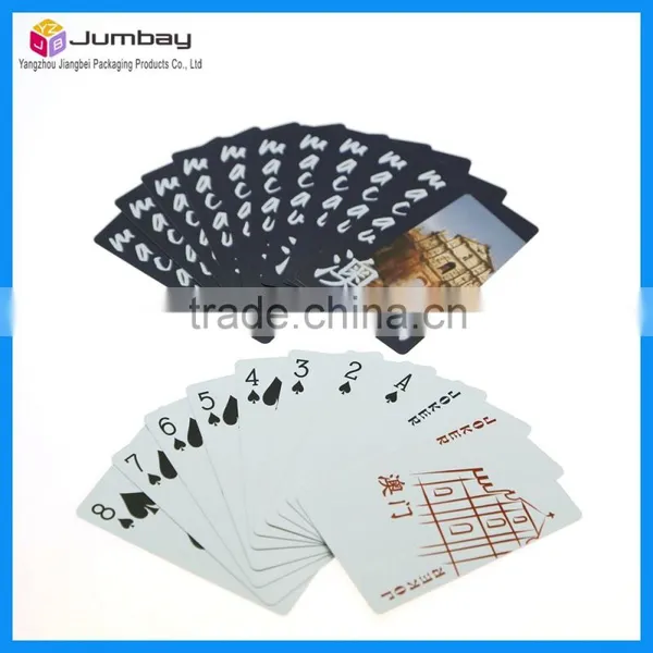 100% New Plastic Playing Cards Custom Design