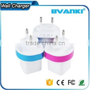2016 Hot New Arrivals Top Quality CE Approved Wholesale EU/US/UK/AU Plug 5V 2.1A Dual USB Travel Wall Charger With High Quality photo-4