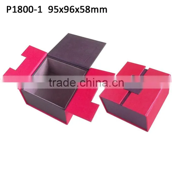 P724 Custom Double Door New Bowknot Paper Jewelry Earring Box photo-2