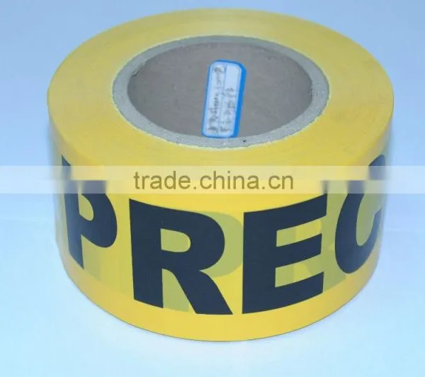 Caution Tape Yellow With Black Words PERCAUCION on the PE Film SGS and TUV Certification Caution Tape photo-4