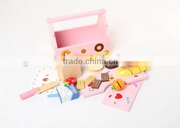 Wooden Child Toys Bread Kitchen Set for Kids