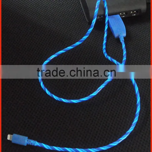 USB Cable /USB Charger Cable With LED Light for Iphone/Ipad photo-3