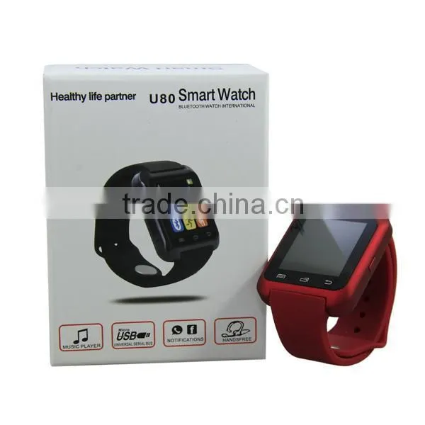 Superior Smart Watch U80 Smartwatch Bluetooth Wrist Watch Pedometer Anti-Lost Reminding U Watch For Iphone 6 Plus IOS Samsung HT photo-4