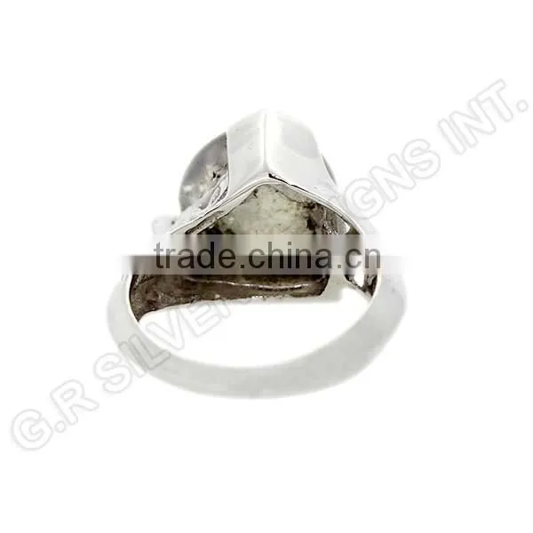 Natural Heart Rainbow Moonstone Gemstone Rings Jewelry,sterling Silver Wholesale Women Rings Jewelry photo-3
