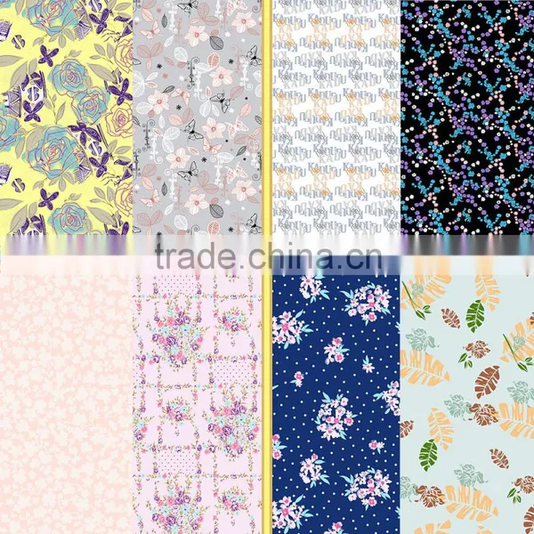 2016 New Printing Design for Beachwear Micro Polyester Lycra Underwear Fabric photo-5