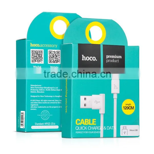 HOCO L Shape New Micro Data Cable for Android Mobile Phone for Samsung S7 Edge UPM10 1.2M Micro USB Sync Data Cable MT-5724 photo-6