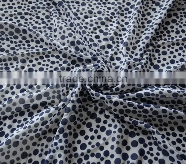 Dot Printing Polyester 150D Chiffon Fabric photo-3