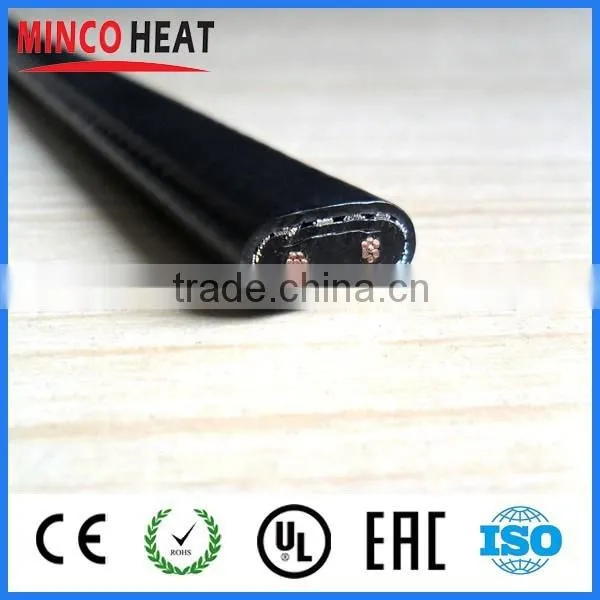Heat Resistant Self Regulating Pipe Insulation, Roof Snow Melting Silicone Heating Cable photo-3