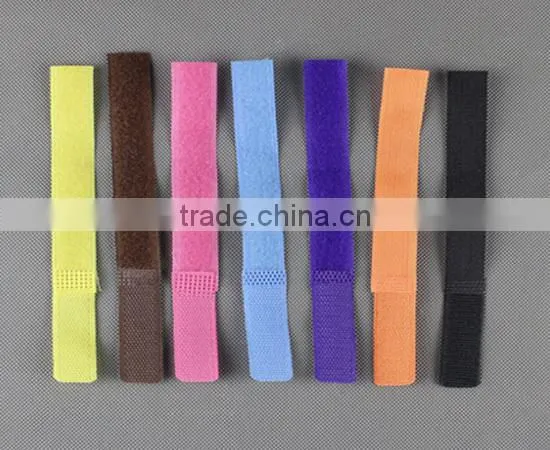 Electric Colored Magic Tape Hook and Loop Adjustable Cable Tie photo-2