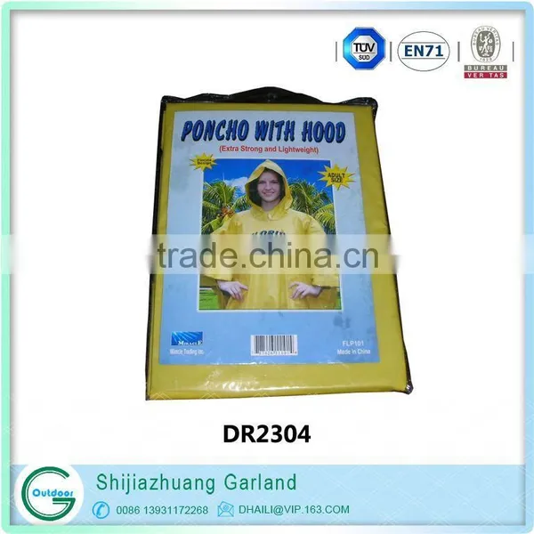 Pvc Polyester Adult Raincoat photo-2