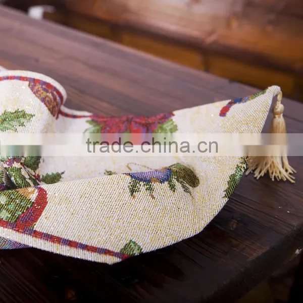 PLUS Jute Burlap Die Cut Felt Table Runner for Wedding photo-4