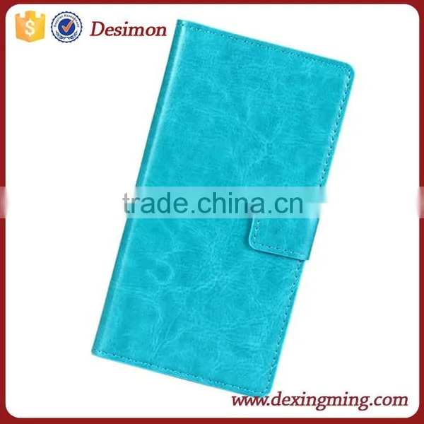 Crazy Horse Custom LOGO Cheap Price for Xiaomi Redmi Note Leather Case photo-6