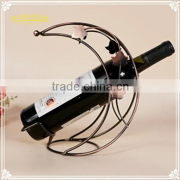Metal Wine Rack Wire Technology Moon Curved Fashion Home Deco photo-4