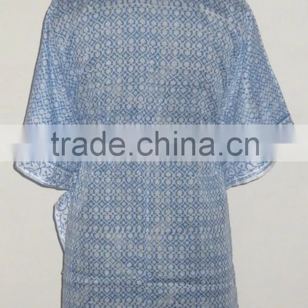 Sexy Women Fashionable Designer Kaftan Indian Handmade Cotton Block Printed Caftan Designer Top Poncho Kimono photo-2