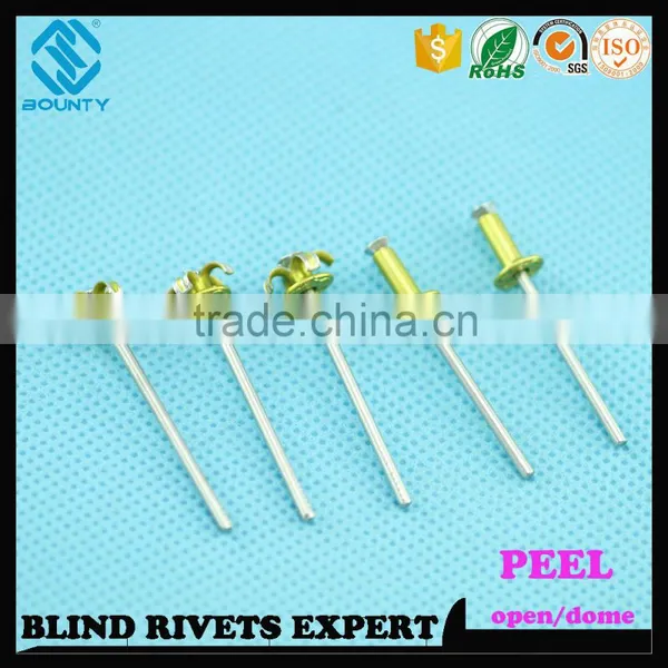 HOT SELLING OPEN END FACTORY ALUMINUM STEEL PEEL RIVETS photo-2