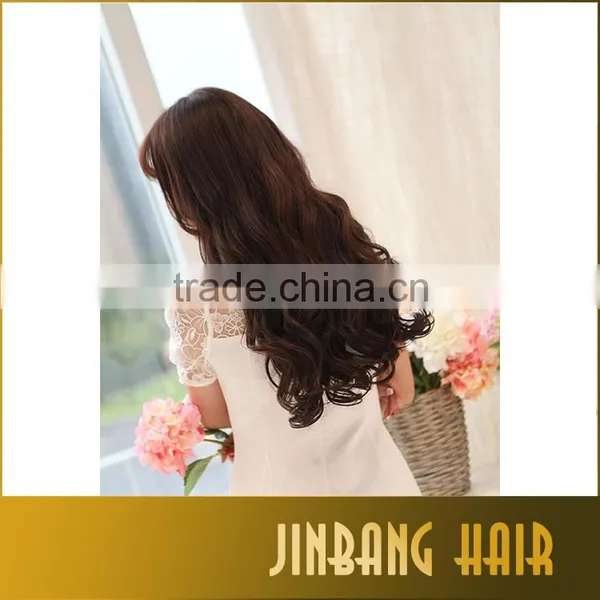 2016 Long Straight Synthetic Hair Extension One Piece 5 Clips in Hair Extensions for Women photo-5