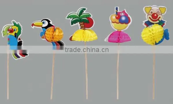 Party Decorative Disposable Tropical Bird Pick
