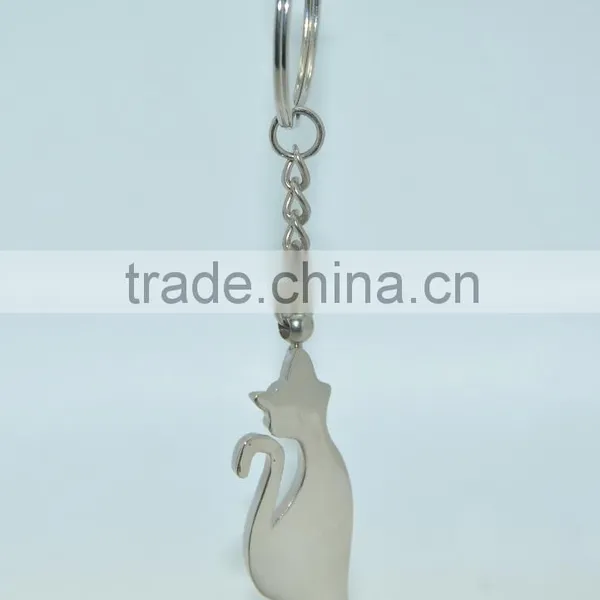 Fashion Crystal Cat Keychain and Crystal Beaded Animal Keychain photo-4