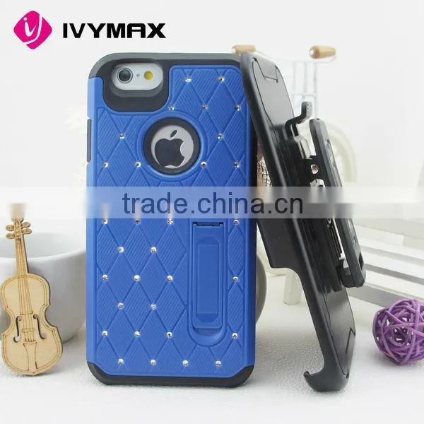 Wholesale Bling Stand Cellphone Case for Apple Iphone 6 4.7' photo-4