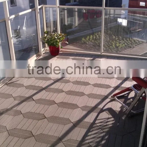 2015 Wood and Plastic Wholesale Seaside Waterproof Interlocking Best Composite Deck Materials photo-3