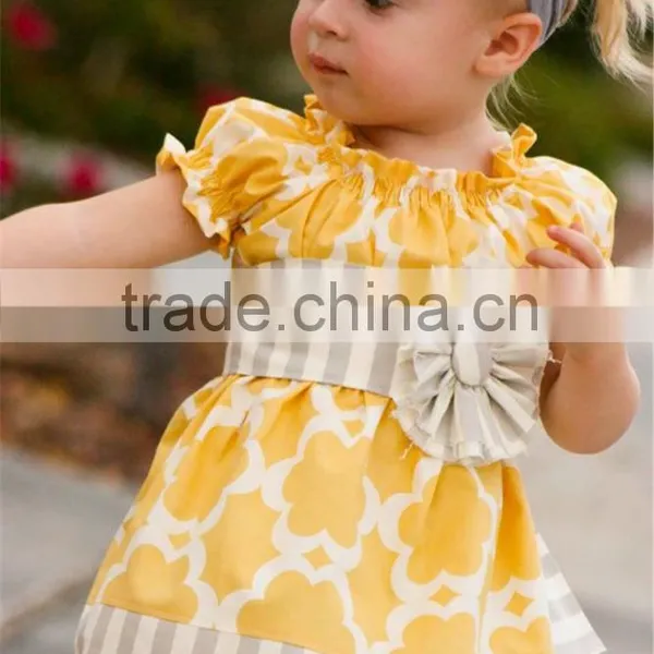 EO Friendly Baby Girls Ruffle Tutu Dress Kids Cotton Solid Color Clothes photo-2