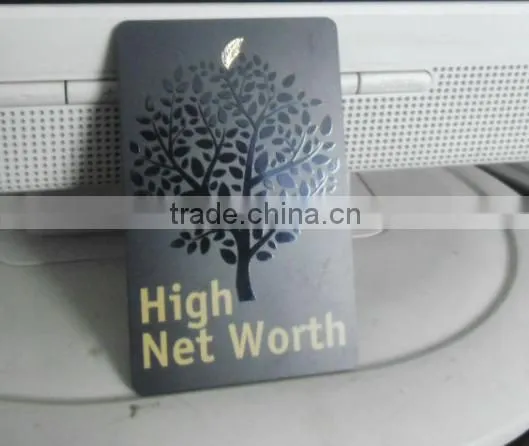UV LOGO Coating Black Printing Matt Plastic Card photo-2