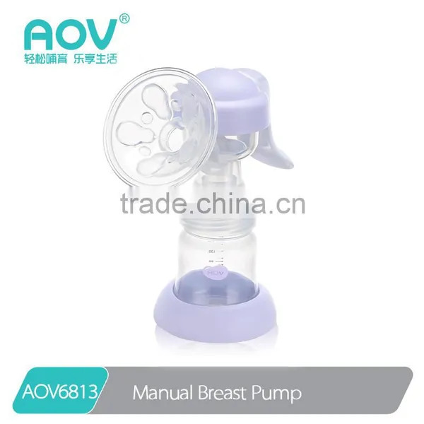 AOV6813 Manual Breast Milk Pump With 150ml Baby Bottle photo-3