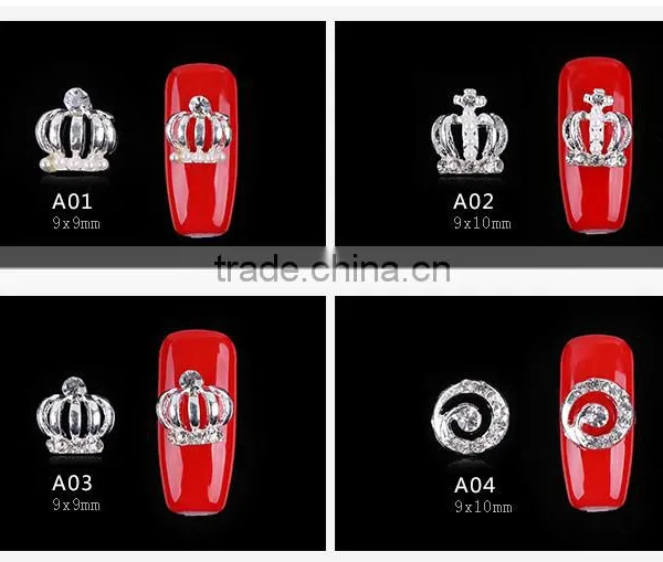 2016 Most Fashion Sliver Jewlery Set for Aluminum Alloy Nail Decoration