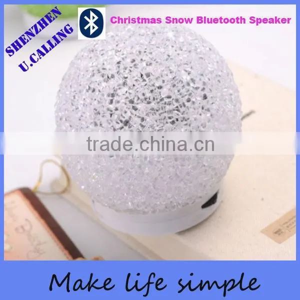 Portable Crystal Snowball Bluetooth Speaker With TF Card photo-3