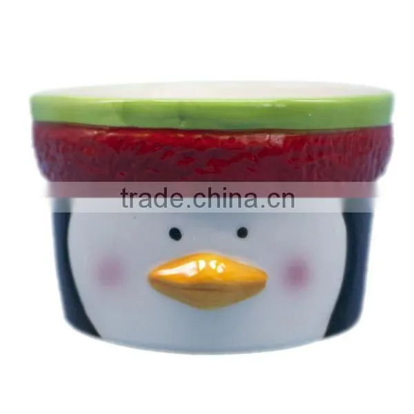 Christmas Novelty Design Colorful Ceramic Dip Bowl photo-2