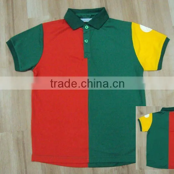 Fashion 100% Polyester Mesh Polo Shirt; Short Sleeve;