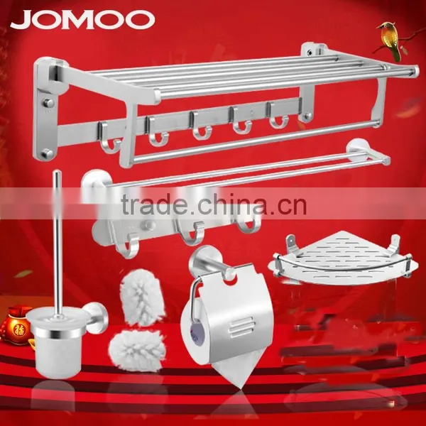 JOMOO 2016 Bathroom Space Aluminum Chrome Finish Accessories Set