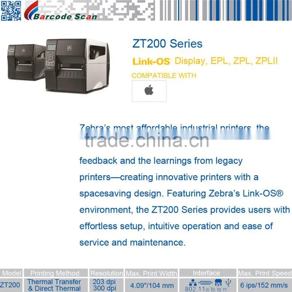 Zebra ZT22042-T01200FZ Barcode Printer photo-4
