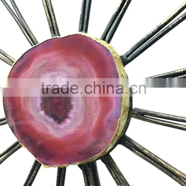 Sunburst Agate Metal Decor photo-2