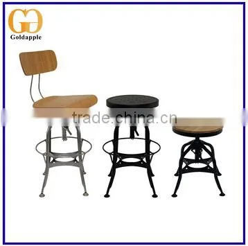 Vintage Kitchen Industrial Metal Singer Bar Stool and Chair Quality Choice photo-4